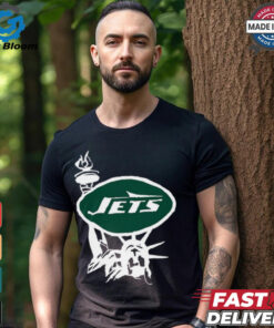 New York Jets x Aleali May Black T Shirts