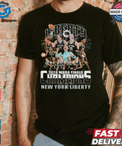 New York Liberty 2024 WNBA Finals Champions Celebrating Fireworks Shirt