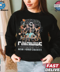 New York Liberty 2024 WNBA Finals Champions Celebrating Fireworks Shirt