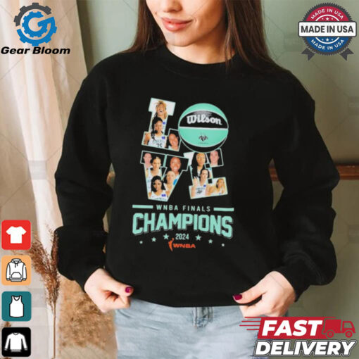 New York Liberty Champions Of Love WNBA Finals 2024 Shirt