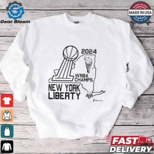 New York Liberty Stadium Essentials Unisex 2024 WNBA Finals Champions Hometown Shirt