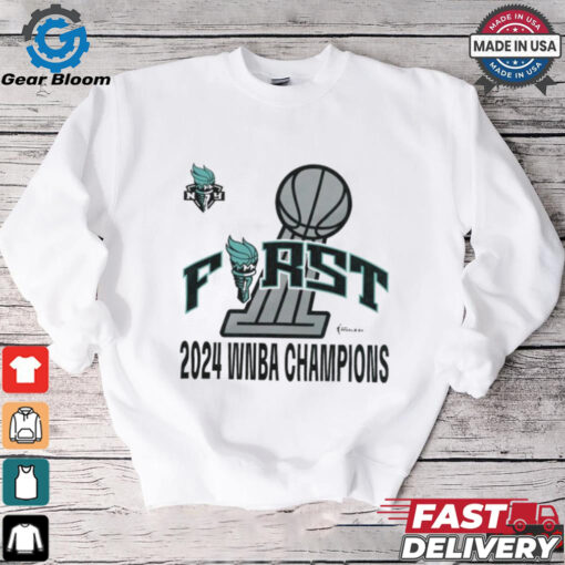 New York Liberty Stadium Essentials Unisex First Time WNBA Finals Champions Shirt