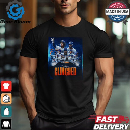 New York Mets 2024 MLB Postseason Clinched Citi Field shirt