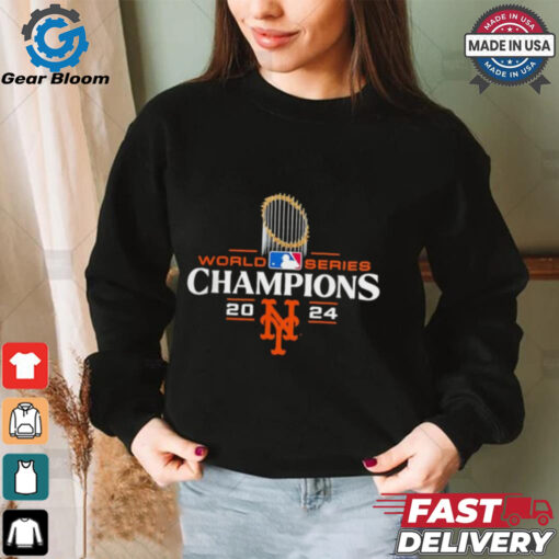 New York Mets 2024 World Series Champions trophy shirt