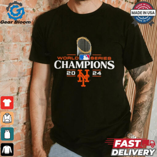 New York Mets 2024 World Series Champions trophy shirt