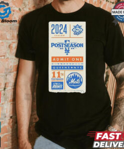 New York Mets 2024 postseason admit one queens shirt