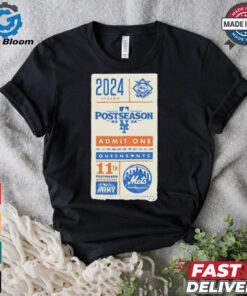 New York Mets 2024 postseason admit one queens shirt