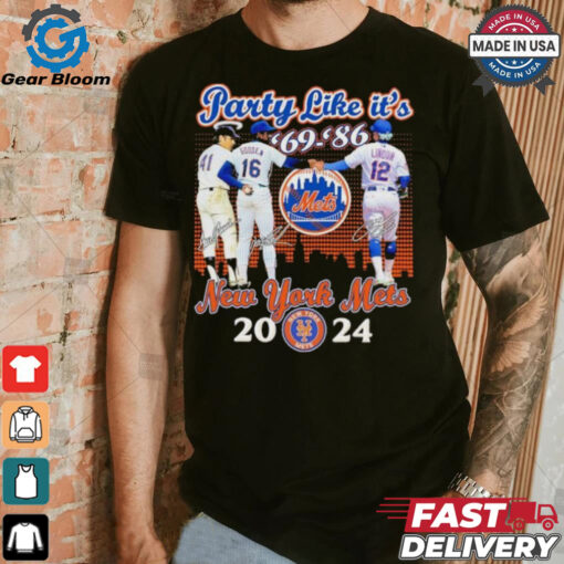 New York Mets Dwight Gooden Tom Seaver And Francisco Lindor Party Like It’s ’69 ’86 shirt