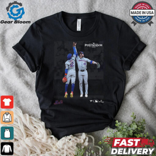 New York Mets Harrison Bader & Francisco Lindor 2024 MLB Postseason Moments T Shirt