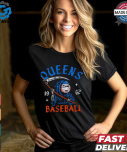 New York Mets Mr. Met Grim Reaper Queens Baseball 1962 Tee shirt