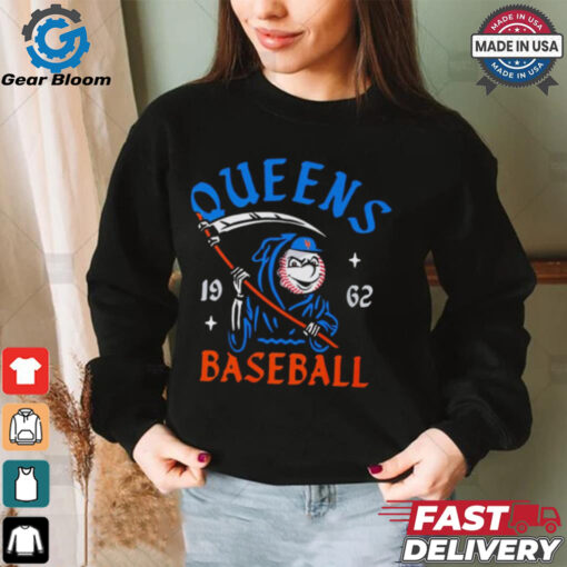 New York Mets Mr. Met Reaper Queens baseball 1962 shirt