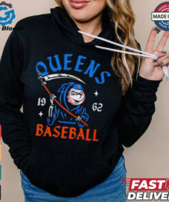 New York Mets Mr. Met Reaper Queens baseball 1962 shirt