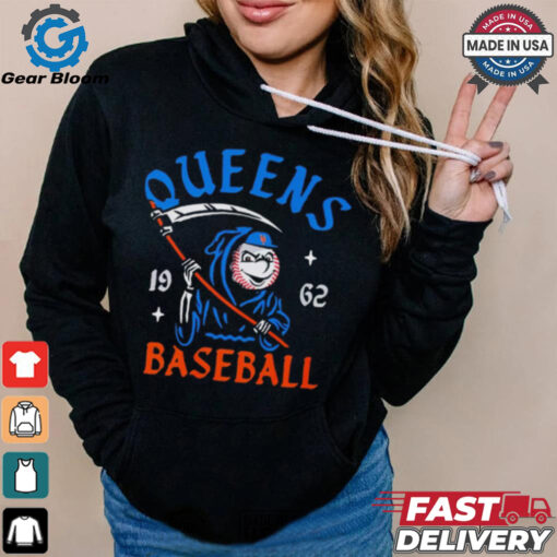 New York Mets Mr. Met Reaper Queens baseball 1962 shirt