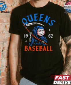 New York Mets Mr. Met Reaper Queens baseball 1962 shirt