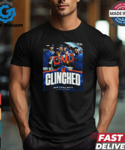 New York Mets OMG 2024 MLB Postseason Clinched shirt
