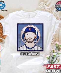 New York Mets Pete Alonso cartoon card photo shirt