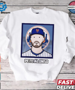 New York Mets Pete Alonso cartoon card photo shirt