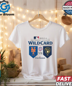 New York Mets Vs Milwaukee Brewers 2024 NL Wild Card Game T Shirt