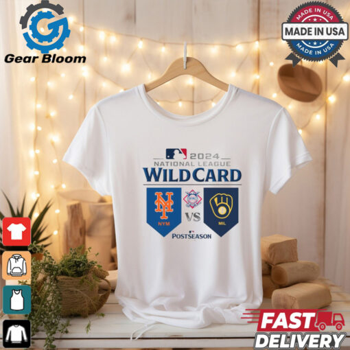 New York Mets Vs Milwaukee Brewers 2024 NL Wild Card Game T Shirt