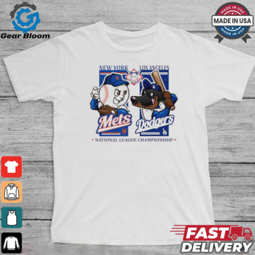 New York Mets vs Los Angeles Dodgers NLCS 2024 mascot shirt