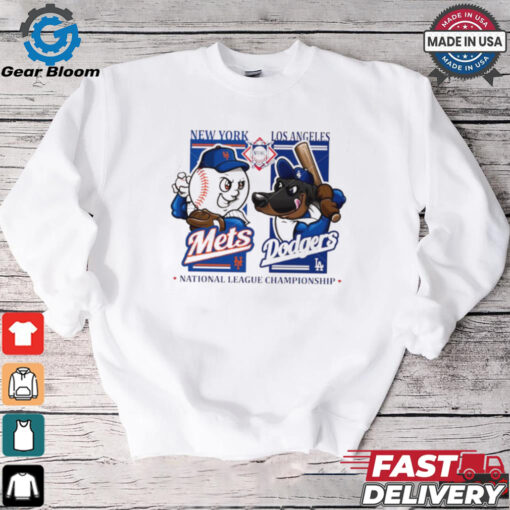 New York Mets vs Los Angeles Dodgers NLCS 2024 mascot shirt