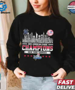 New York Yankees 2024 American League Champions Skyline T Shirt