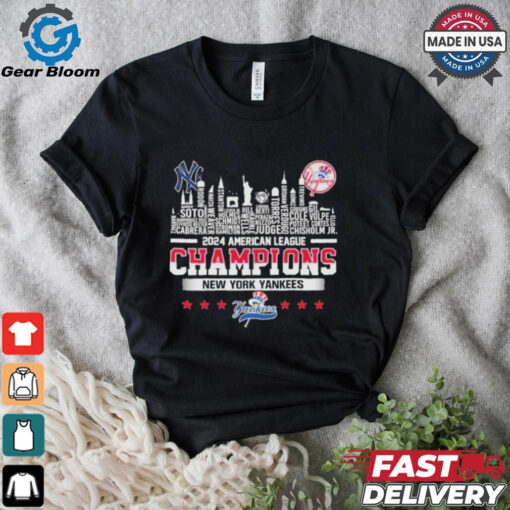 New York Yankees 2024 American League Champions Skyline T Shirt