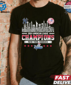 New York Yankees 2024 American League Champions Skyline T Shirt