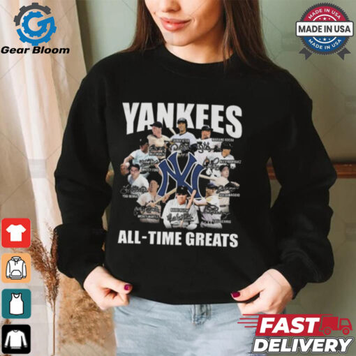 New York Yankees All – Time Greats Signature Signatures T shirt