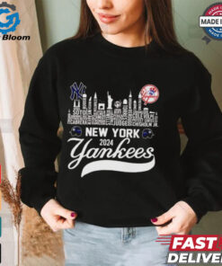 New York Yankees players city skyline 2024 ALCS shirt