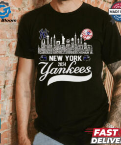 New York Yankees players city skyline 2024 ALCS shirt