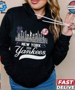 New York Yankees players city skyline 2024 ALCS shirt