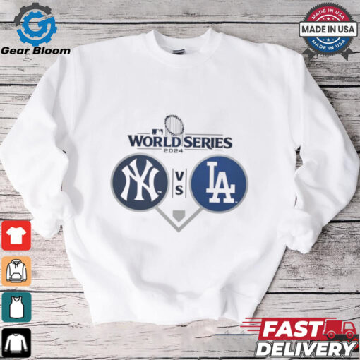 New York Yankees vs. Los Angeles Dodgers 2024 World Series Dueling Shirt