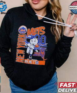 New York baseball Mr Met throw back shirt