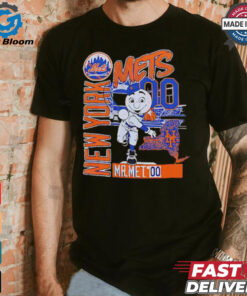 New York baseball Mr Met throw back shirt