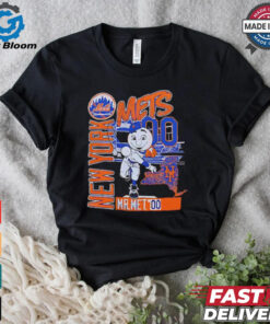 New York baseball Mr Met throw back shirt