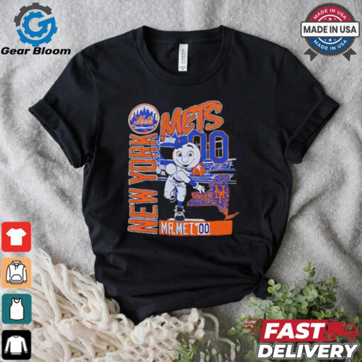 New York baseball Mr Met throw back shirt