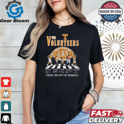 Volunteers Tennessee 133th Anniversary 1891 2024 Thank You For The Memories T Shirt