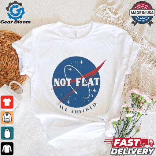 Not Flat We Checked Logo T shirt