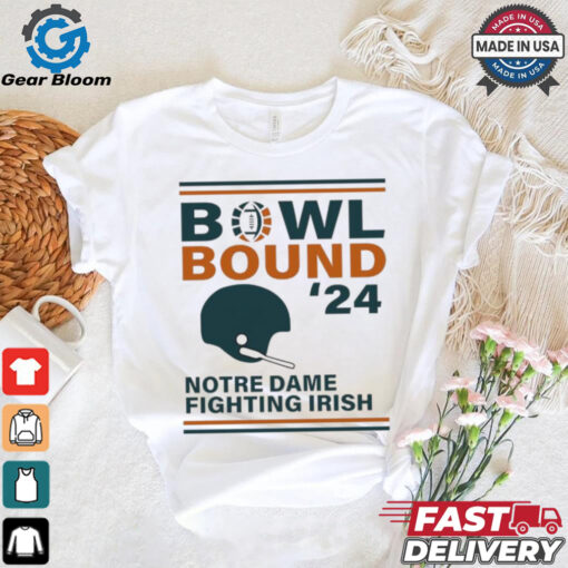 Notre Dame Fighting Irish 2024 Bowl Bound Helmet Shirt