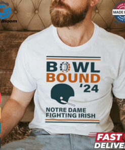 Notre Dame Fighting Irish 2024 Bowl Bound Helmet Shirt