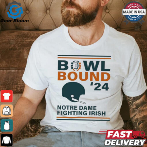 Notre Dame Fighting Irish 2024 Bowl Bound Helmet Shirt