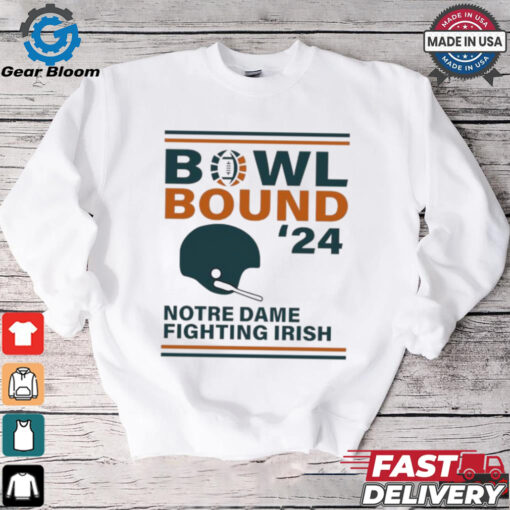 Notre Dame Fighting Irish 2024 Bowl Bound Helmet Shirt