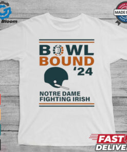 Notre Dame Fighting Irish 2024 Bowl Bound Helmet Shirt