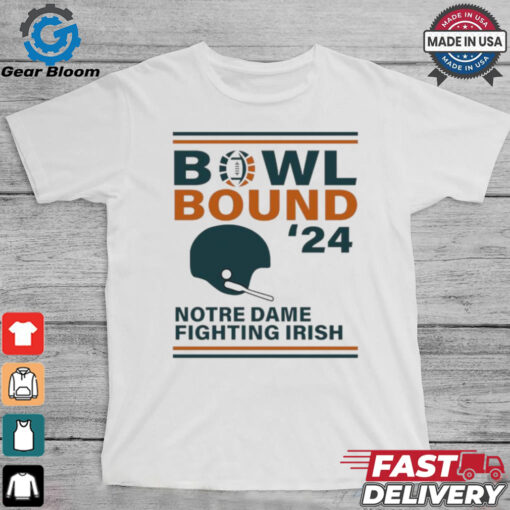 Notre Dame Fighting Irish 2024 Bowl Bound Helmet Shirt