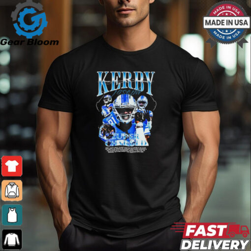 Kerby Joseph Zuper Charged Detroit Lions NFL t shirt