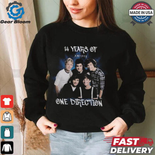 Official 14 Years Of One Direction 2010 2024 Shirt