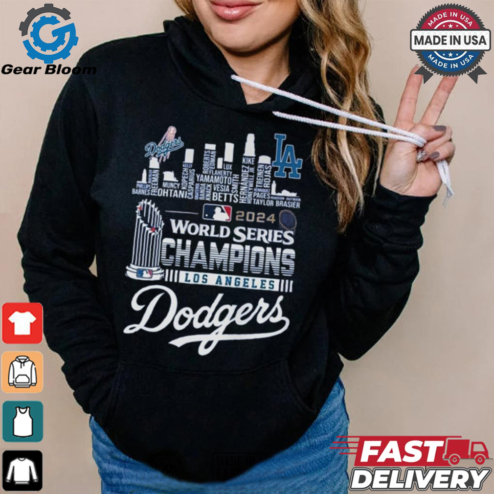 Official 2024 World Series Champions One Win Away MLB Los Angeles Dodgers Skyline Shirt Official 2024 World Series Champions One Win Away MLB Los Angeles Dodgers Skyline Shirt