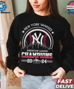 Official American League Champions MLB New York Yankees 2024 Skyline World Champions Shirt