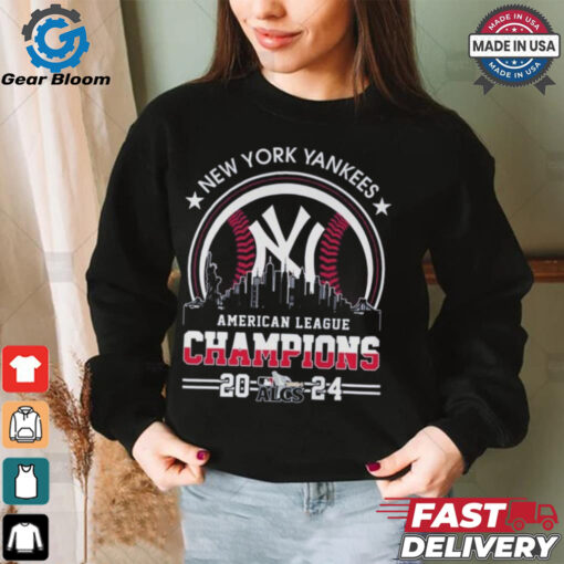 Official American League Champions MLB New York Yankees 2024 Skyline World Champions Shirt